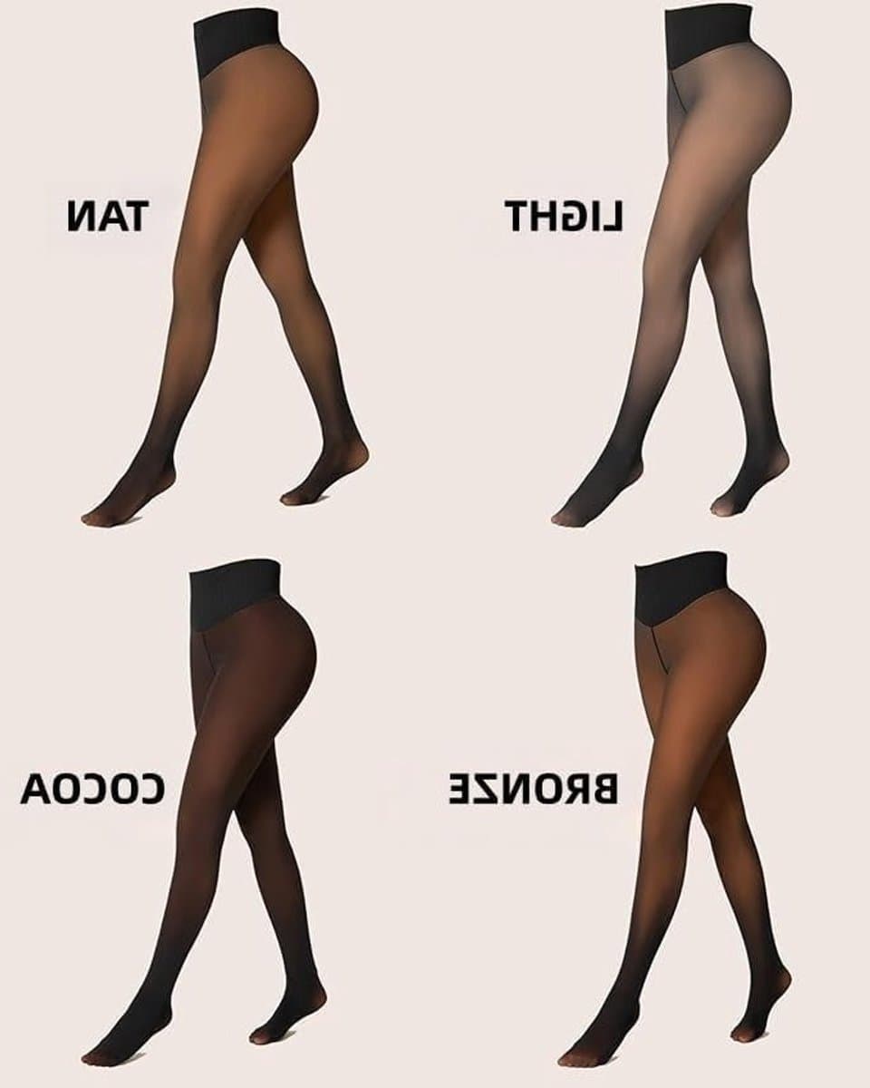 Warme Thermische Leggings voor Vrouwen met Buikcontrole en Butt Lifting, Fleece Voering voor de Winter, 3 Stuks in Diverse Kleuren
