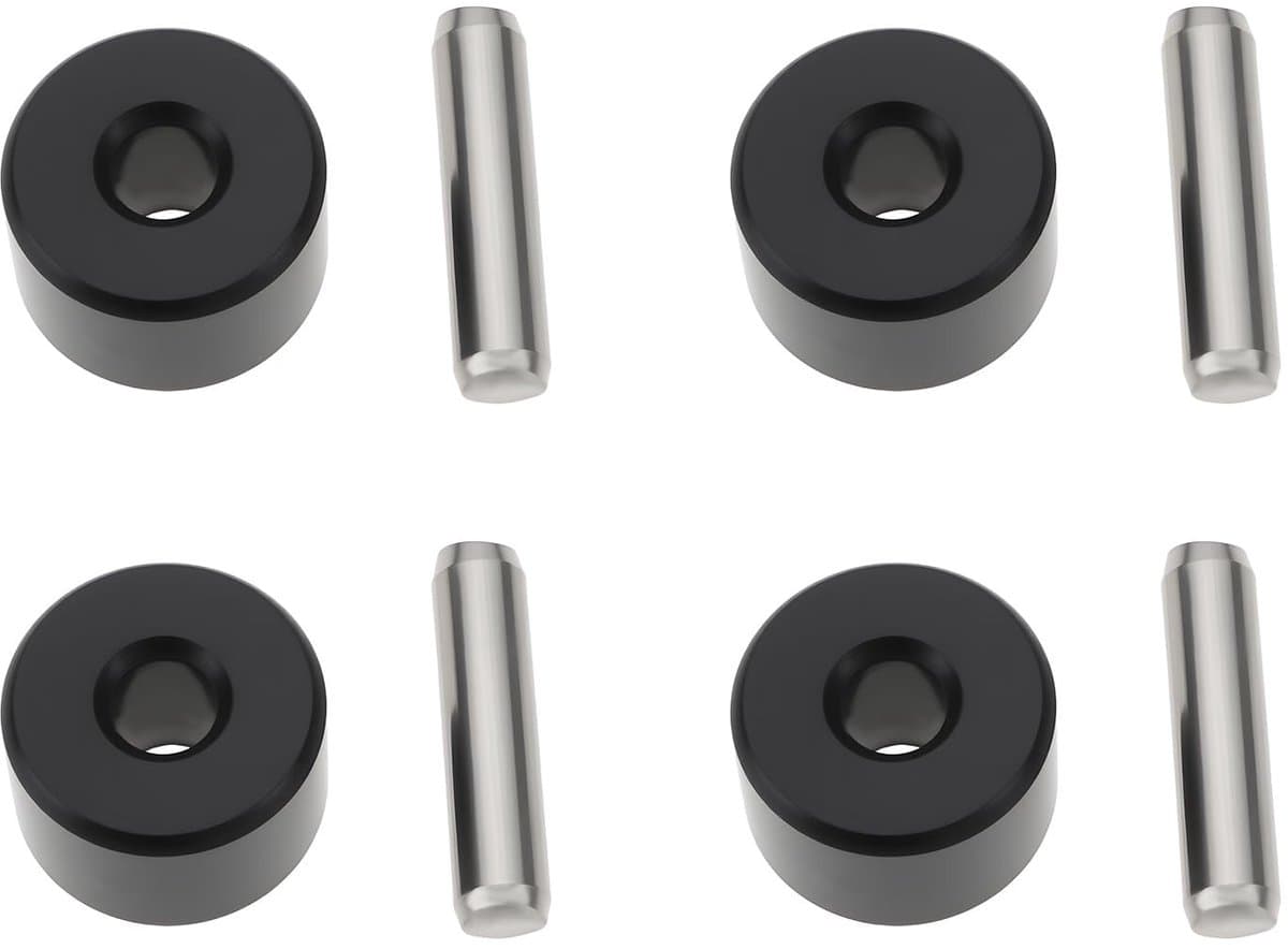 Dailygoods - 4 Stuks Stofzuigerwielen met Metalen Staaf voor Diverse Modellen