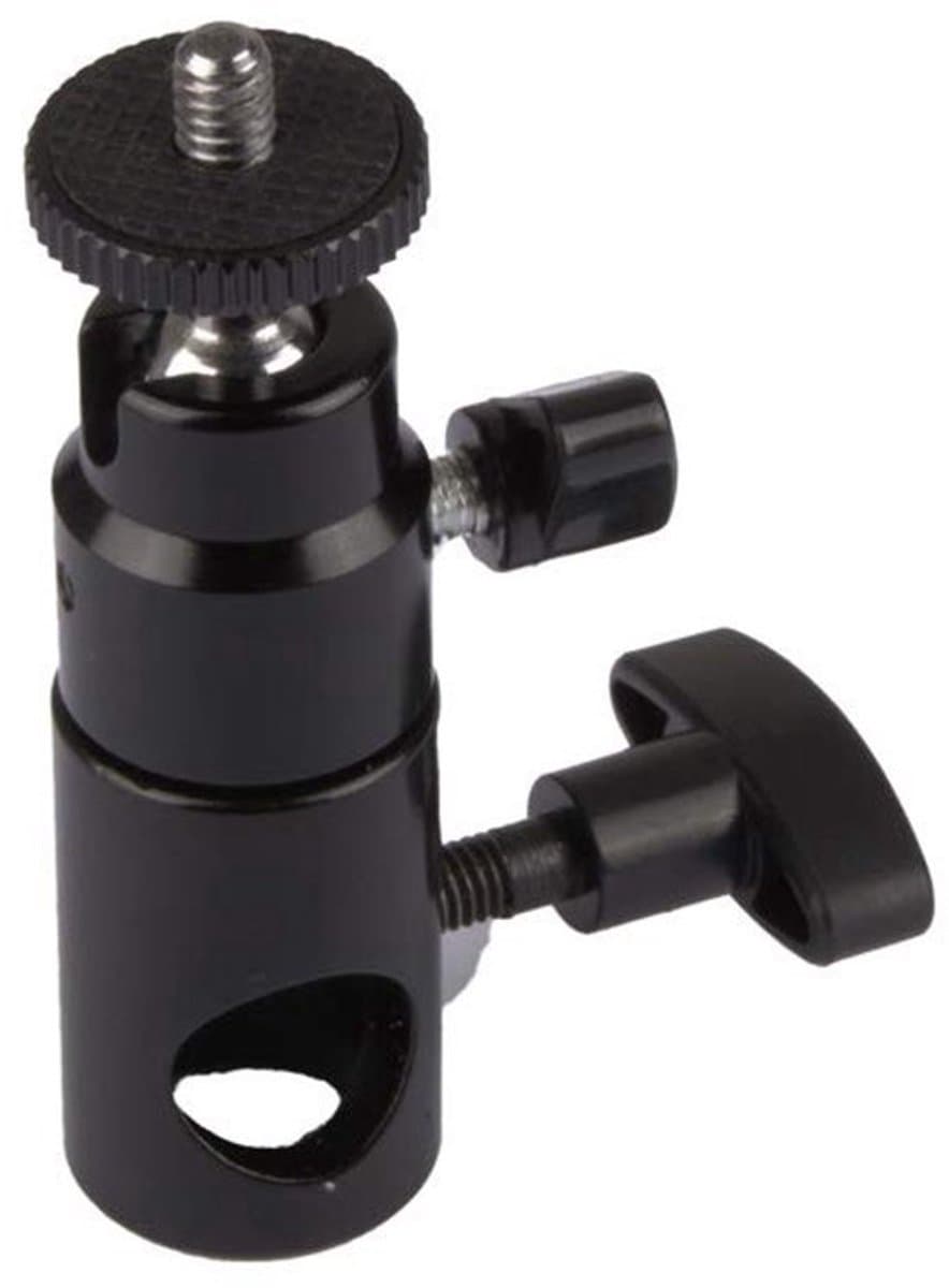 - Mini-balhoofd - lichtstatiefbevestiging - 360° rotatie en 90° kanteling - compact ontwerp - veelzijdige camerabevestiging - perfect voor ...