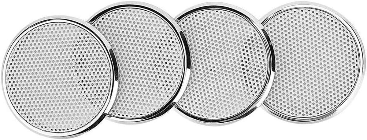 Luidspreker Grilles - Beschermhoezen - Auto Audio - Sterk Koudgewalst Staal - 4 Stuks 1 Inch - Wit