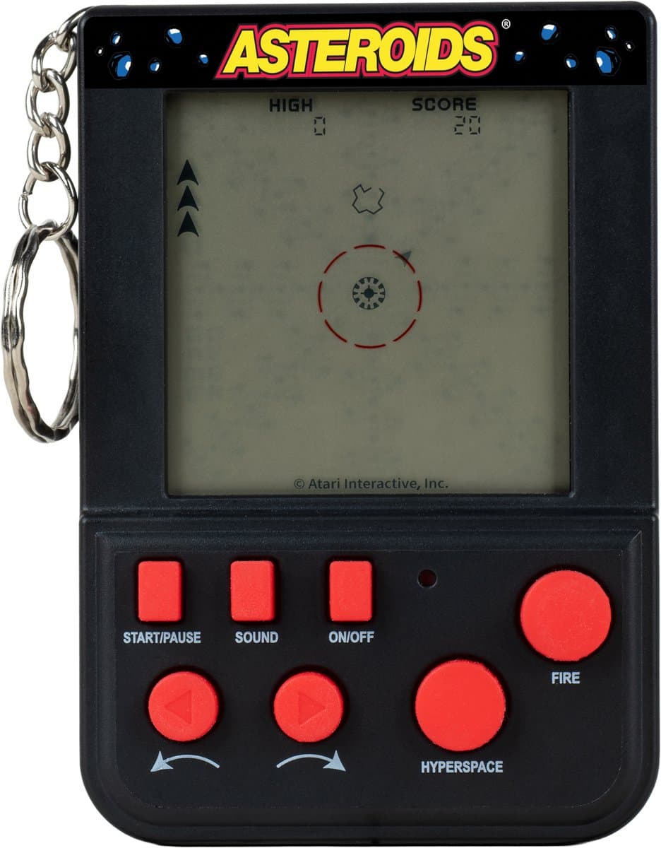 Asteroids - retro gaming handheld (sleutelhanger)