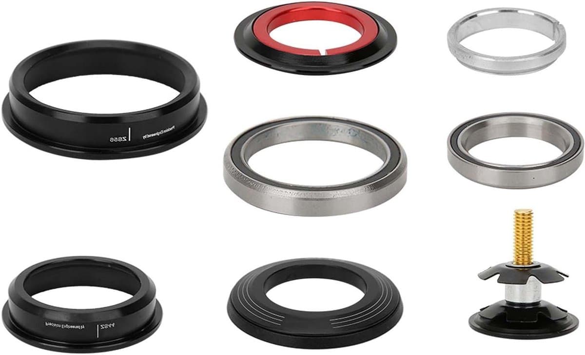 Fiets Headset - Taper Lager - Fiets Onderhoud - Dubbel Doel - 44/56mm - Zilver