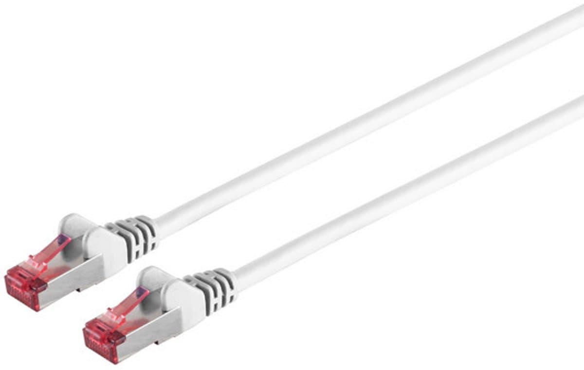 Patchkabel cat6A S/FTP PIMF Halogenfrei weiß 10m