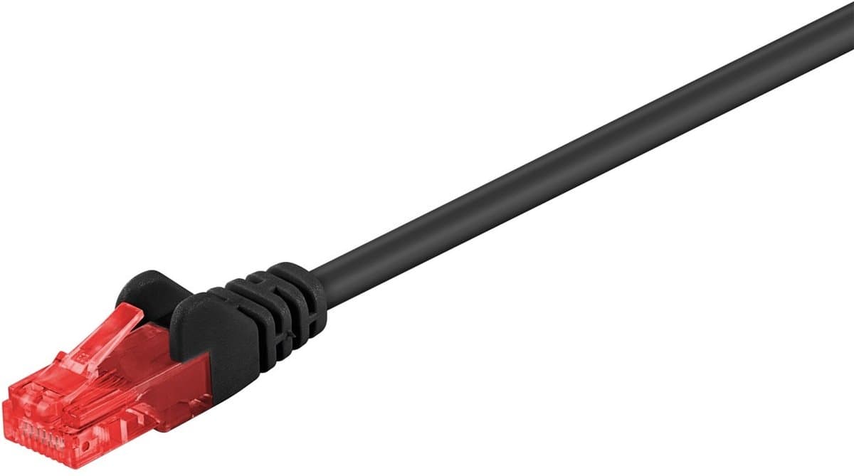 Wentronic CAT6 Netwerkkabel - RJ45 - Zwart - 3 m