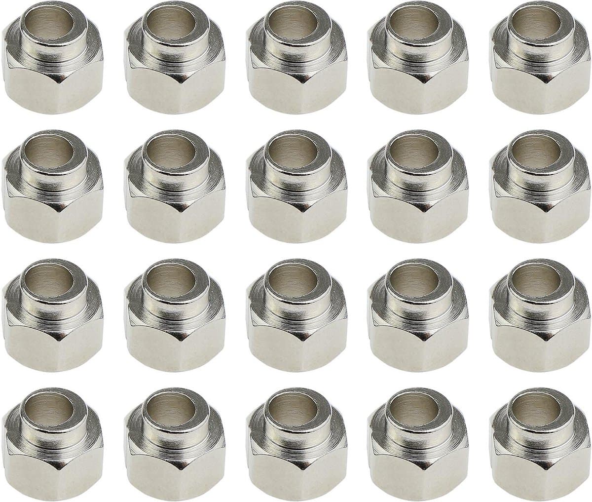 Dailygoody - Excentrische Spacers - 5mm - Geschikt voor 3D-printer en CNC-machine - Zilver - Koolstofstaal - 20 stuks