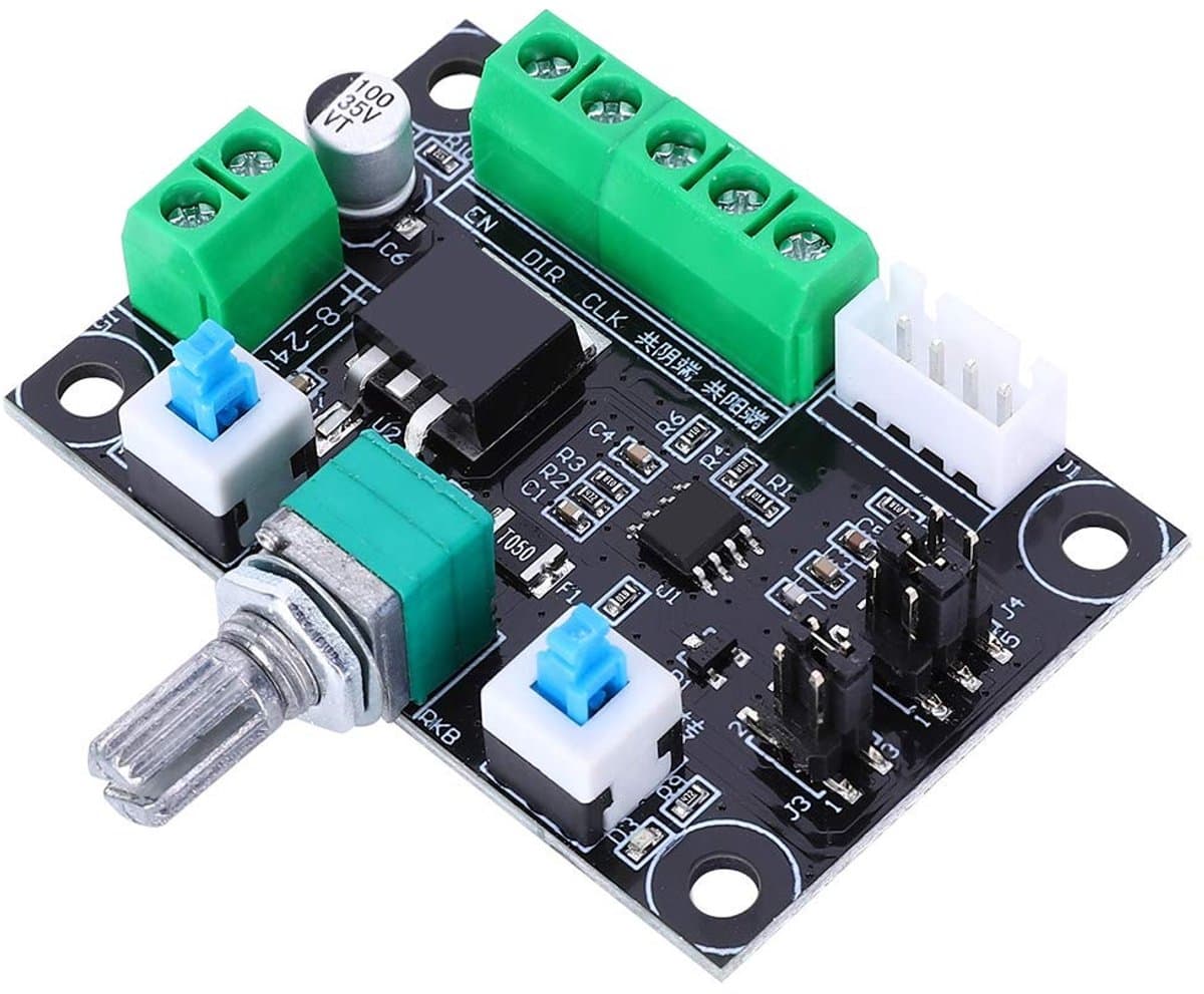 Dailygoods- Stappenmotor Driver PWM Snelheidsregeling - Pulsgenerator Module - Hoog/Medium/Laag Frequentie - CLK/DIR Signaal - Eenvoudige Controller - Geschikt voor Stappenmotor - Motorcontroller