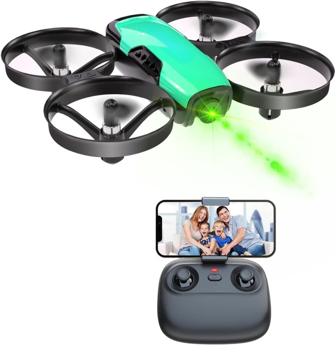 Zyrex® Drone voor Kinderen - Drone - Blauw - 12cm x 12cm x 4cm ; 65.8 g