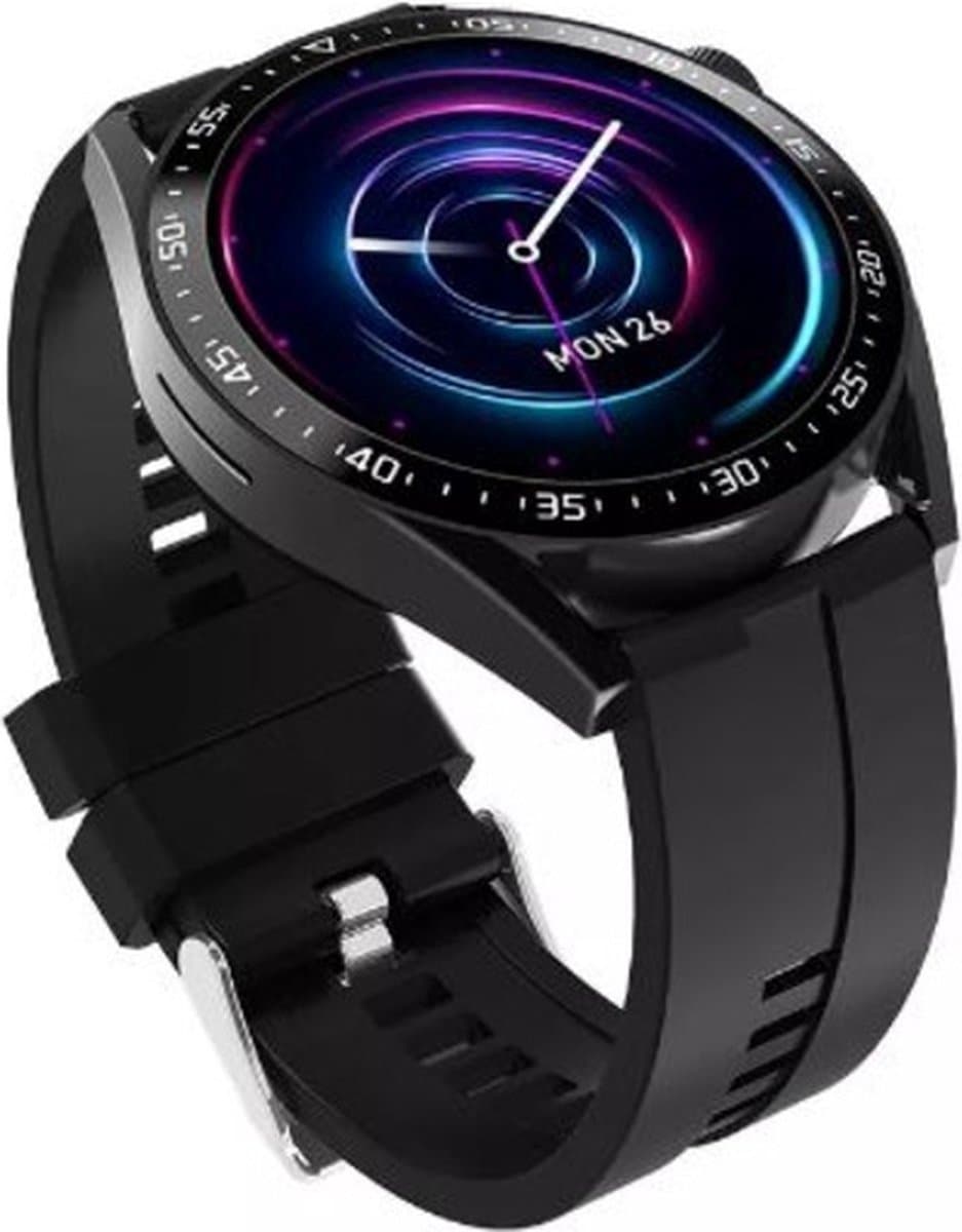 JIVAVO Smartwatch - HD - Bluetooth - Stappenteller - Bloeddruk - EGS - Muziek - Fitness - Slaapritme - Timer & Stopwatch - Waterproof - Sport - Draadloos opladen - Bericht - Voice Assistant - Full Touch & Knoppen - Grijs - Zilver - Leefstijl