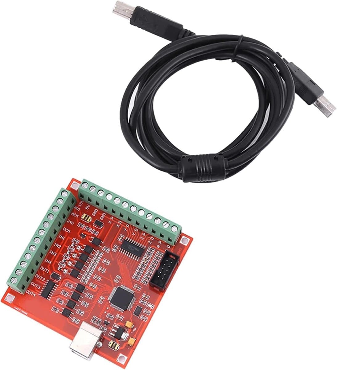 CNC Bewegingscontroller - 4 Axis Interface - Machinale Besturing - Externe Voeding Nodig - 8 x 7.7 cm - Blauw