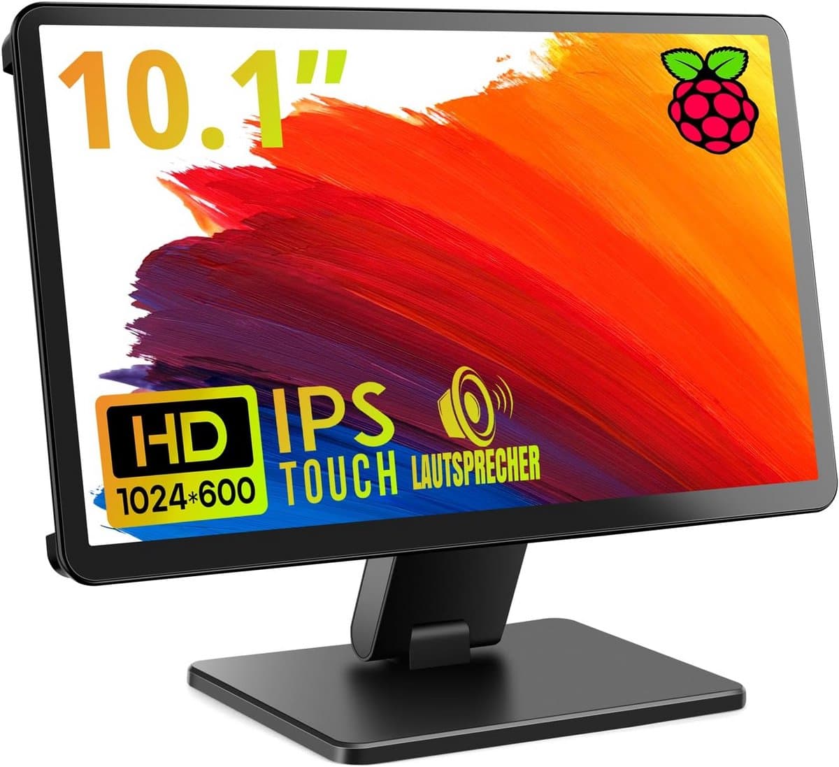 10,1 inch Touchscreen Monitor voor Raspberry Pi met IPS FHD Display en Dubbele Luidsprekers