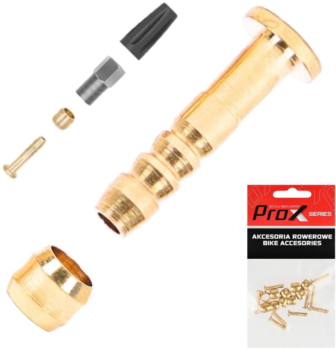 PROX Hydraulische Remleiding Olie Nipples & Inserts SHIMANO BH59 – Set van 10