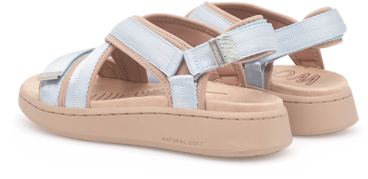 Woden Line Cross Sandalen Beige EU 41 Vrouw