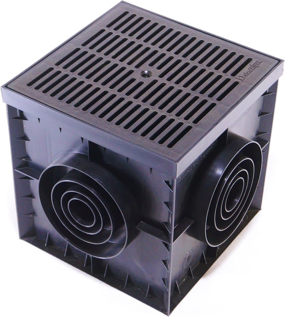 Afvoerput - Goot Afvoer - Terras Ontwatering - Met Vuilvangmand - 30x30x30cm - Zwart