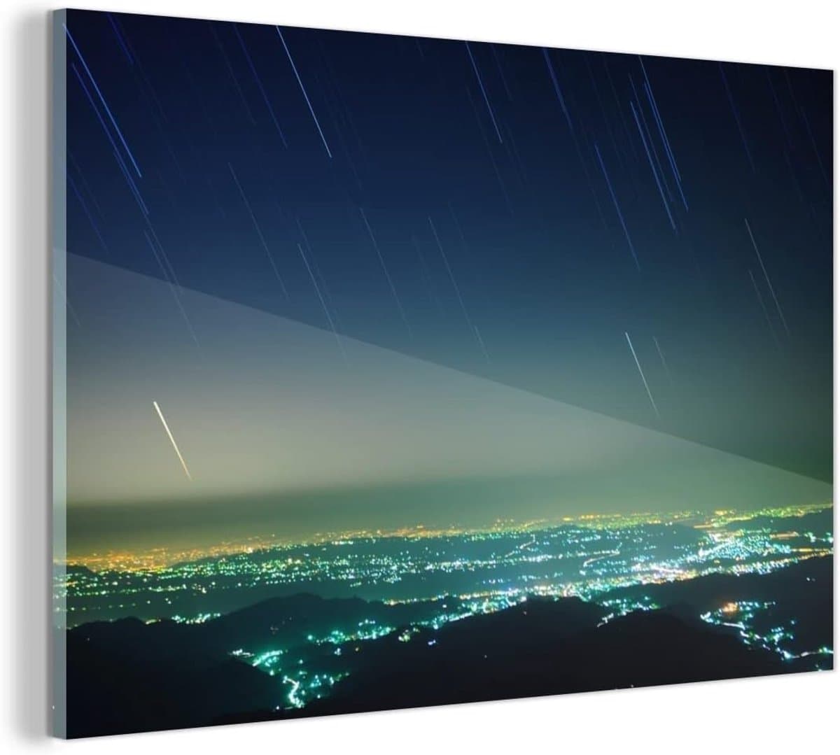 Glazen Schilderij - Wanddecoratie - Interieur Verfraaiing - Heldere Fotoprint - 30x20 cm - Meerdere Kleuren