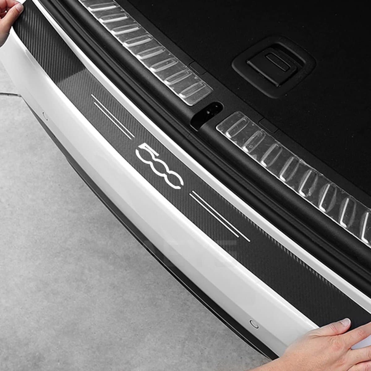 Koolstofvezel Achterbumperbescherming voor Compacte Auto's - Krasbestendige Stickers