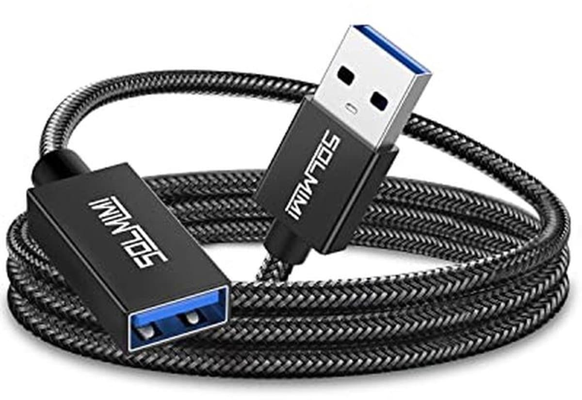 USB verlengkabel 2m - USB A male naar A female voor randapparaten zoals toetsenbord, printer en harde schijf