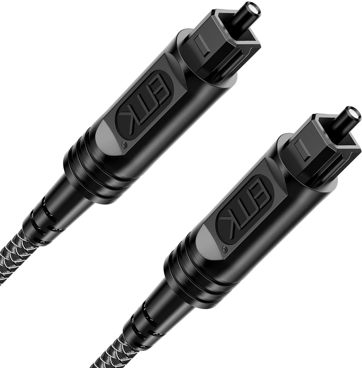 Digitale Optische Audiokabel 3 Meter - Nylon Gevlochten Toslink Kabel voor Soundbar en TV