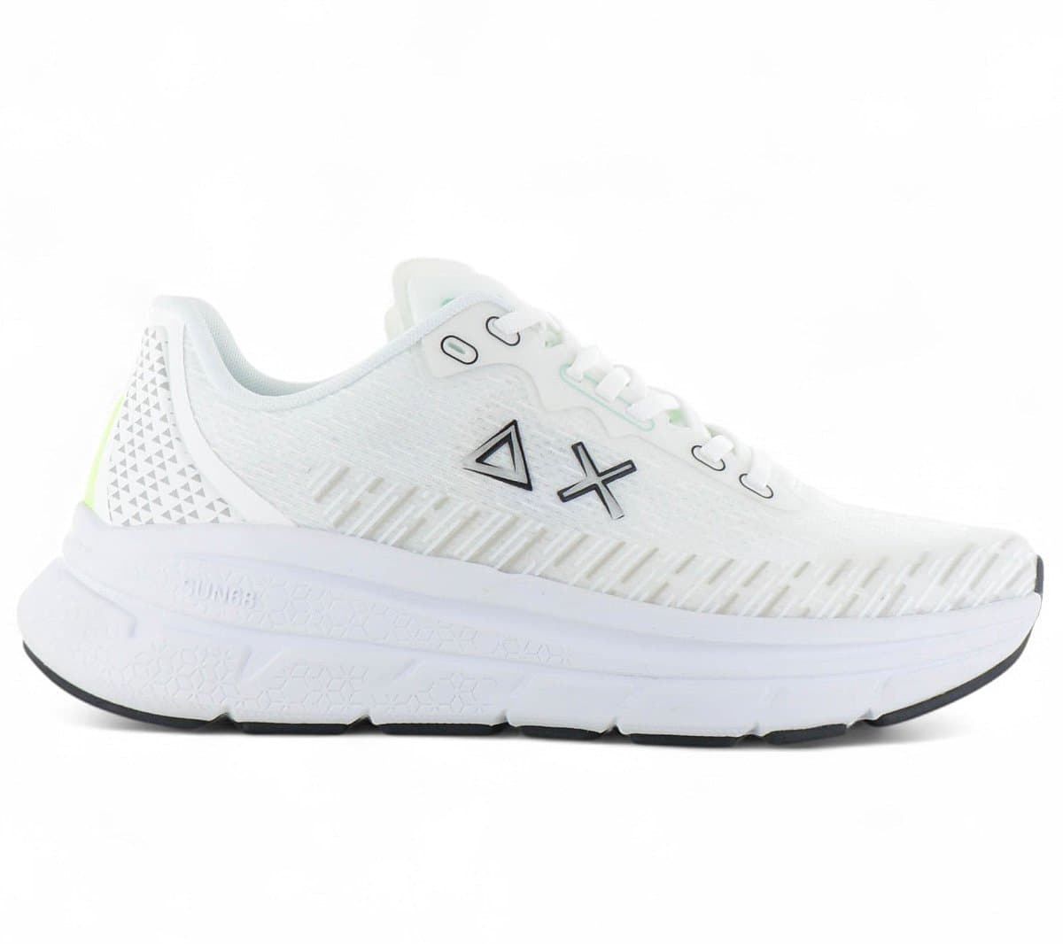 SUN68 Jupiter Air Mesh - Heren Sneakers Schoenen Wit Z35126-01 - Maat EU 43