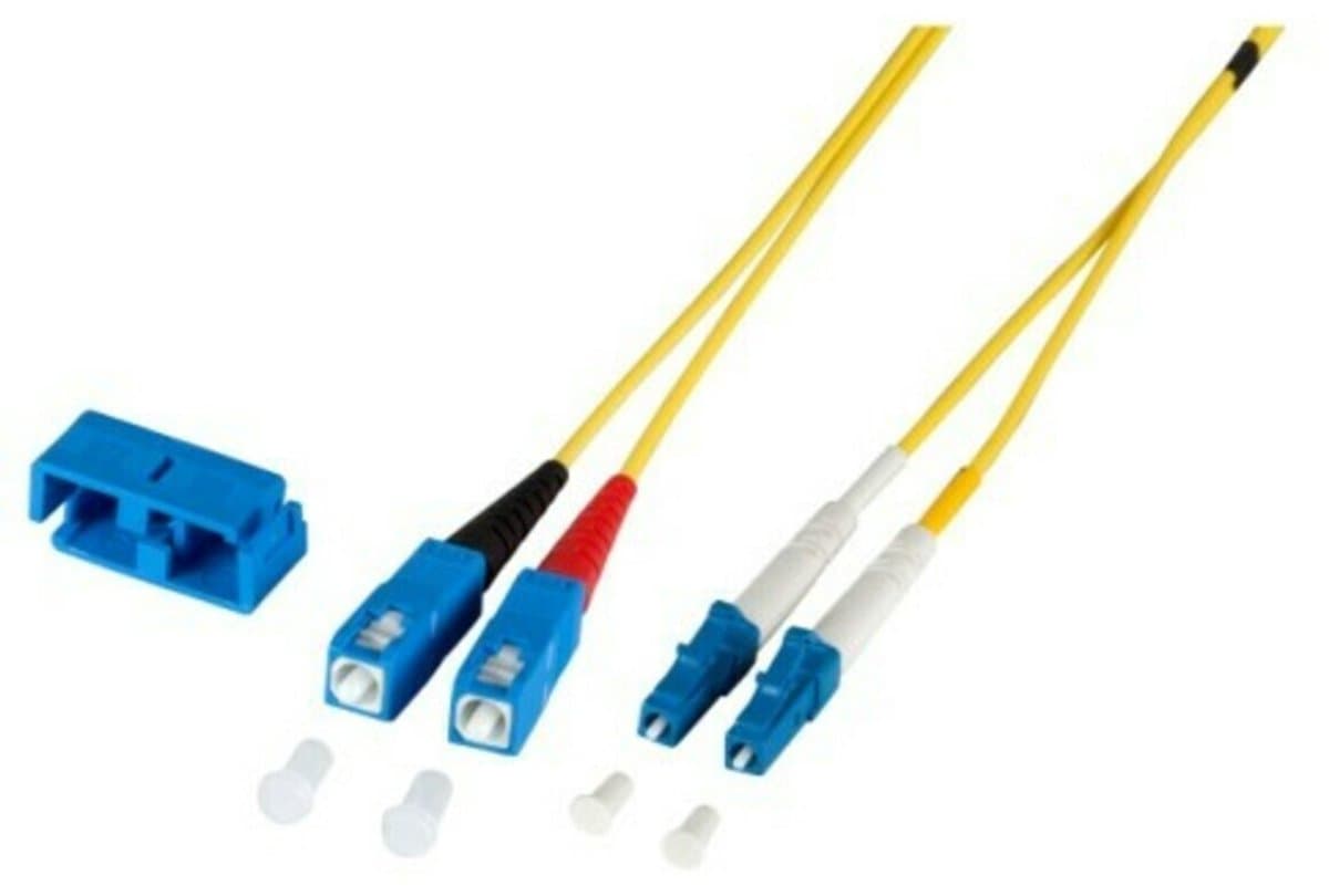 Danicom OS2 duplex glasvezel kabel LC-SC 1m