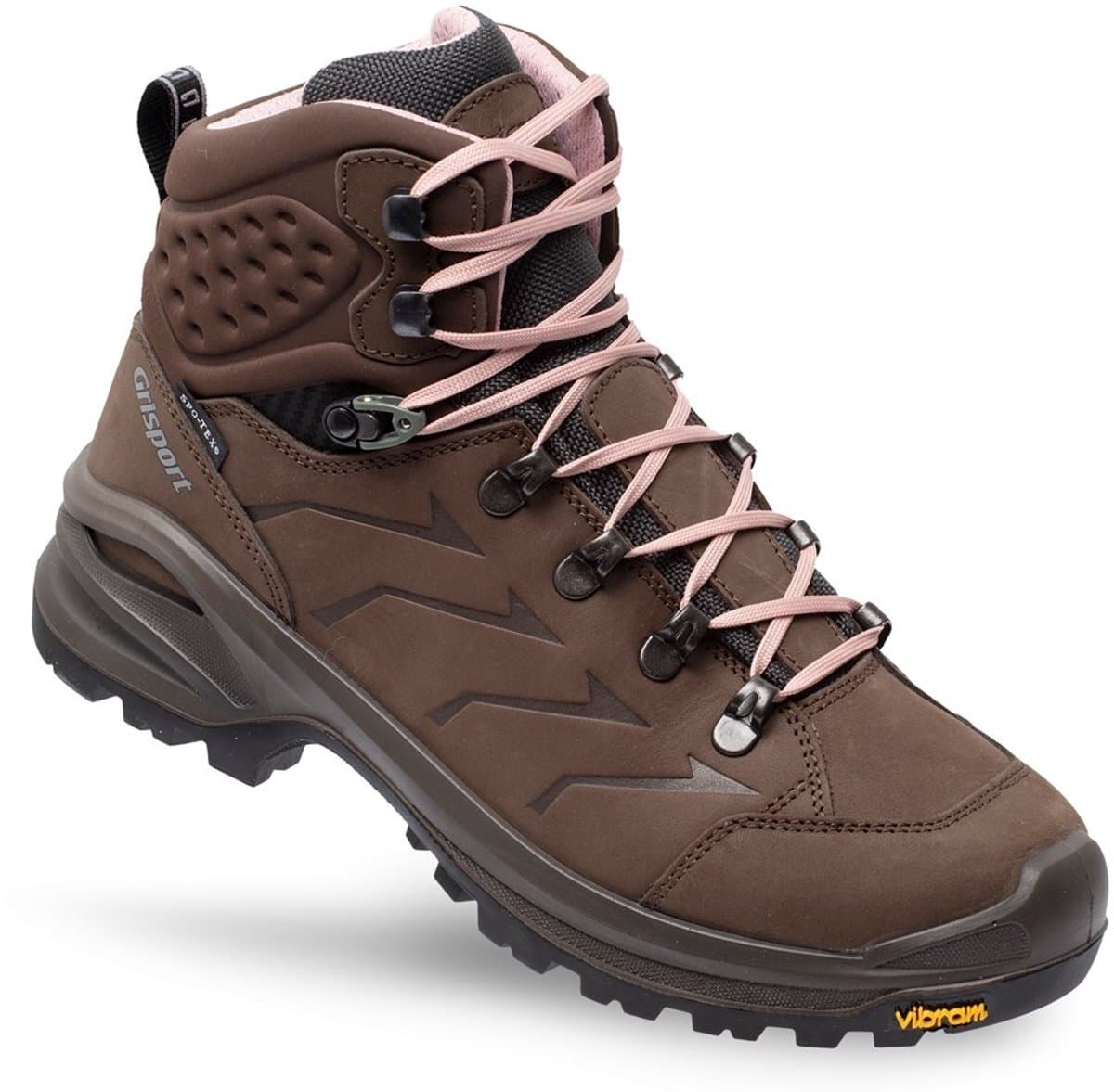 Grisport Venture Mid bruin roze wandelschoenen uni (a) (15207-197)
