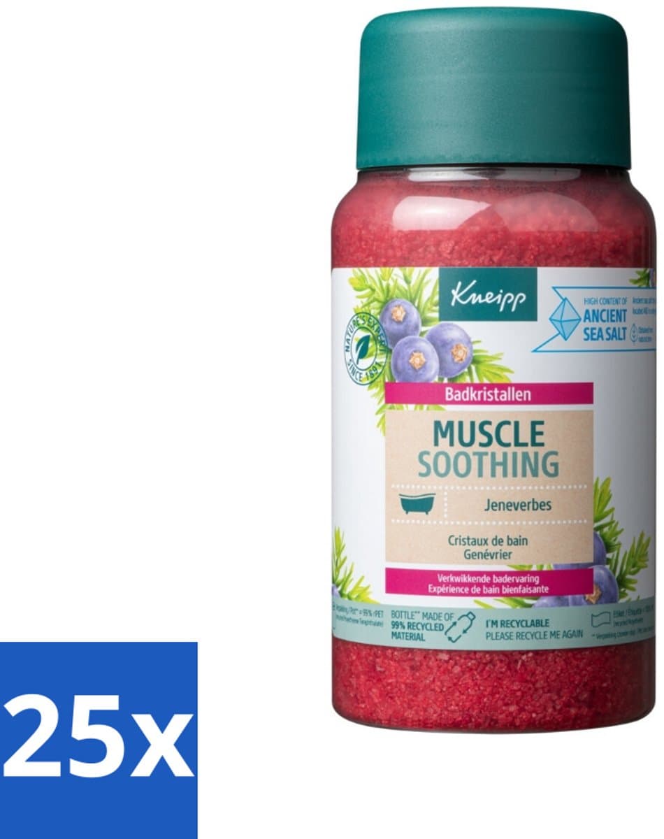 Kneipp - Badzout - Muscle Soothing - Jeneverbes - Weldaad voor spieren - 600 g - Bulkverpakking - 25 stuks