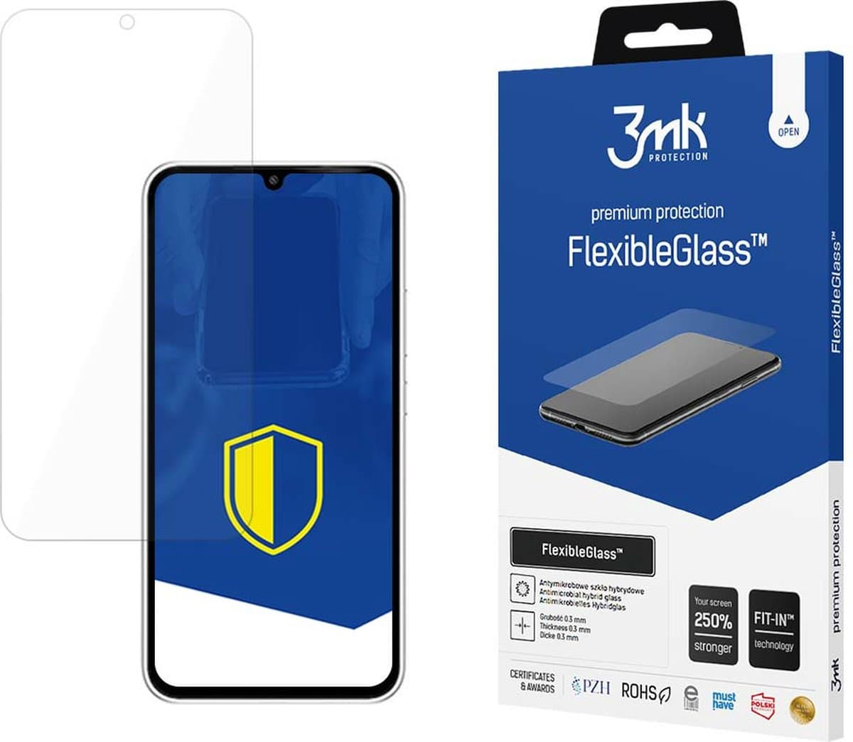 Hybride glas voor Samsung Galaxy A35/A55 5G - 3mk FlexibleGlass
