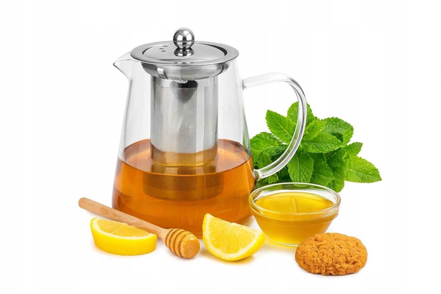 Glazen theepot Assam 950ml met RVS infuser