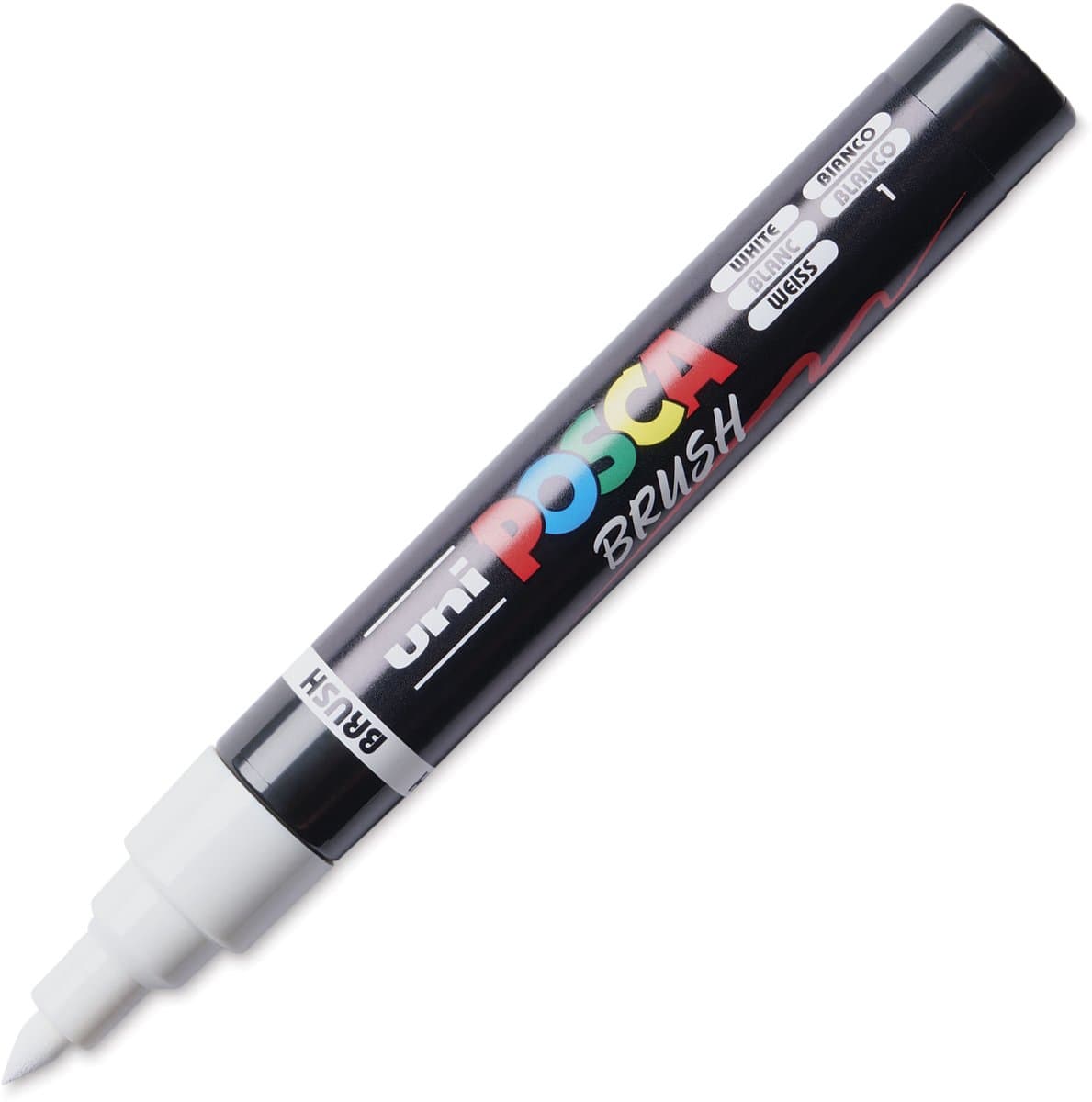 Paintmarker uni posca pc-5br brushpunt m wit