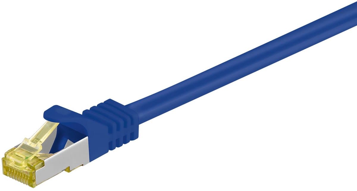 Wentronic 91574 - Cat 7 STP-kabel - RJ45 - 0.5 m - Blauw