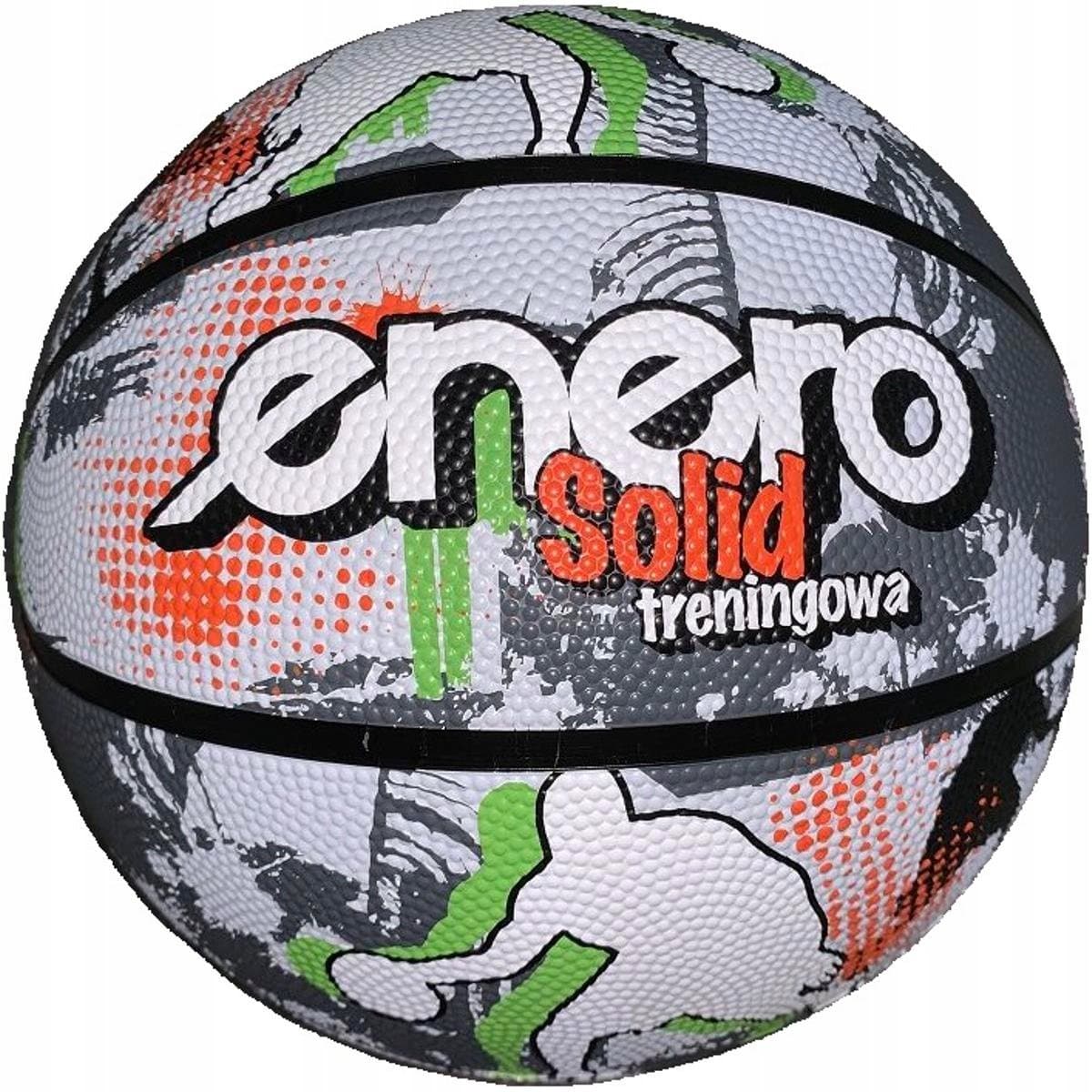 Enero Basketbal SOLID Maat 7 - Grijs/Wit