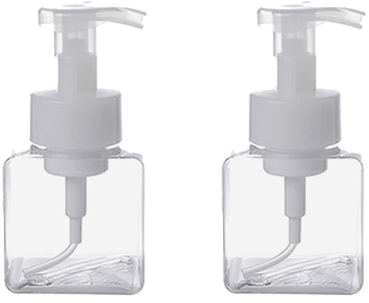 Gigicial Lotiondispenser - Handzeepdispenser - Verlengd Rietje Voor Complete Inhoudsopname Gemakkelijk Gebruik - 2 Stuk - Algemeen Gebruik Wit