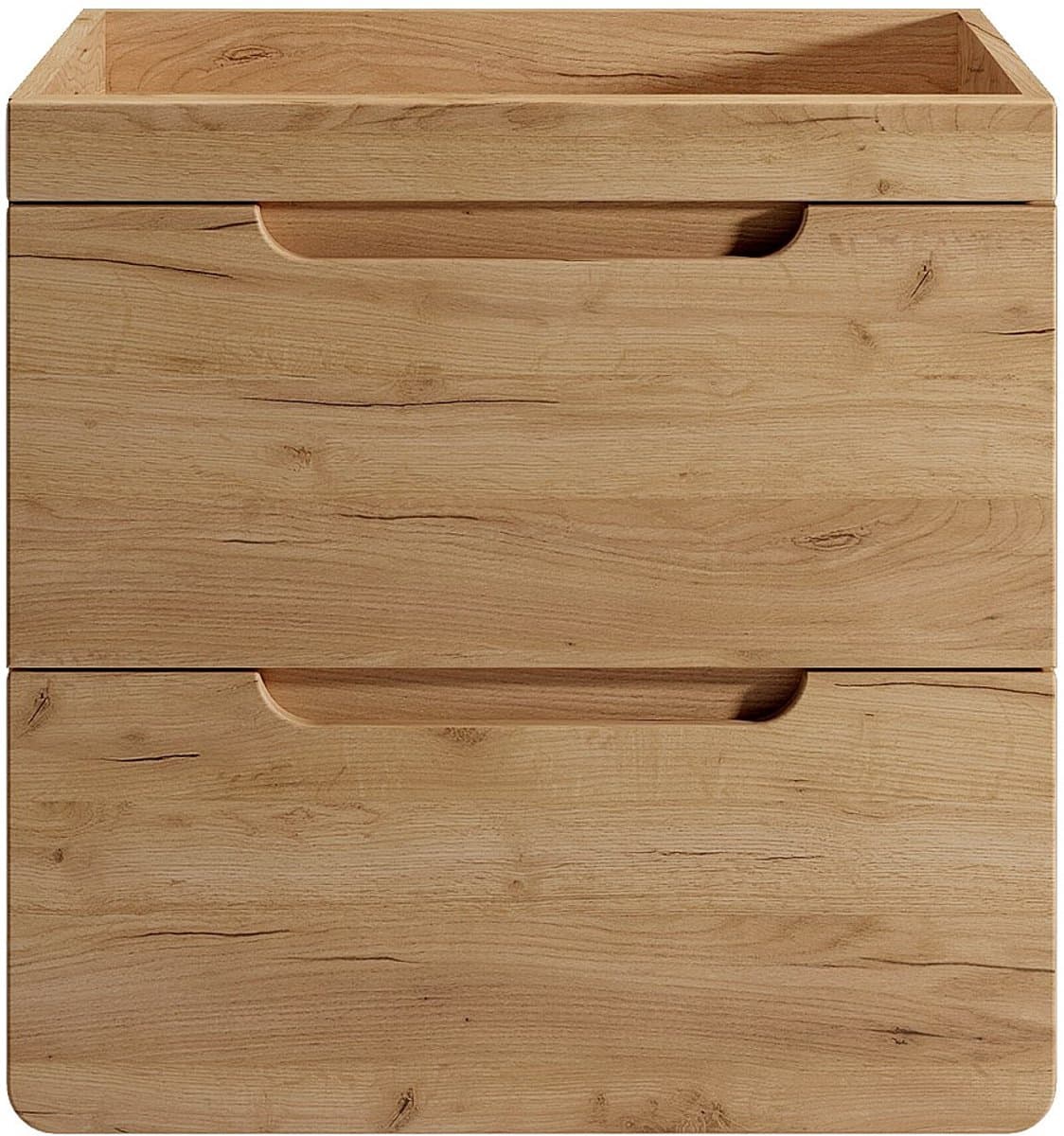 Vente-unique Hangend meubel onder waskom, naturel - 60 cm - ARUBA