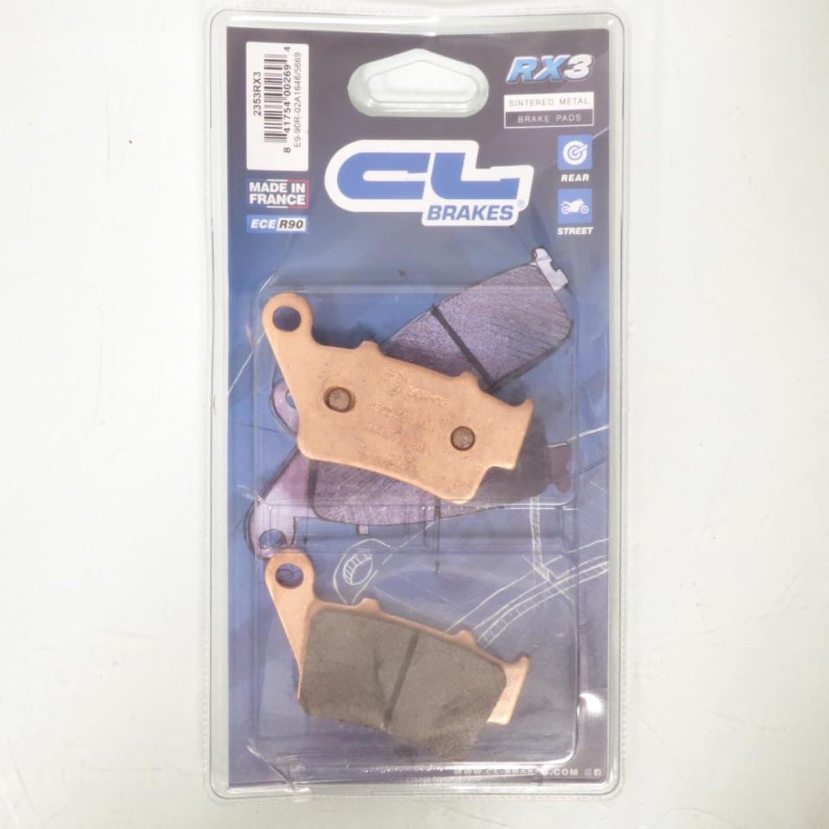 Plaquette de frein CL BRAKES pour Moto Husqvarna 250 TE 2002 à 2013 Neuf