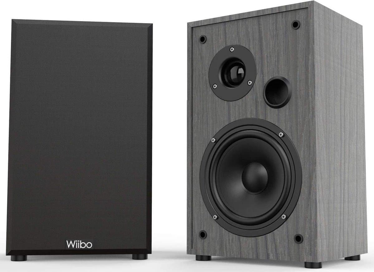 Set van 2 Boekenplank Luidsprekers HiFi 100W - Krachtig & Compact Stereo Geluid