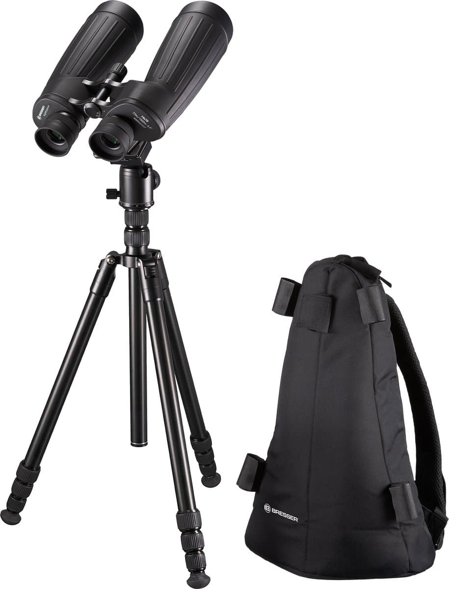Bresser Verrekijker - NightExplorer 15x70 - Geschikt voor Astronomie - Met Statief