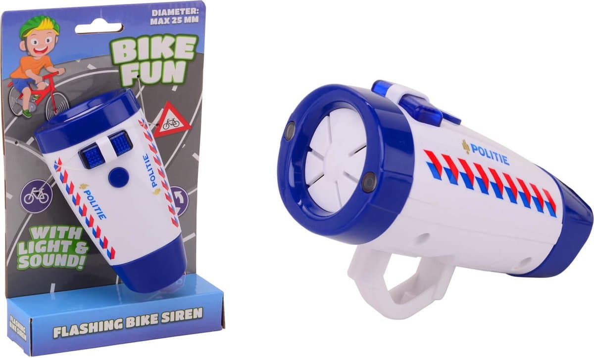 Bike Fun Fietslamp Politie met Geluid