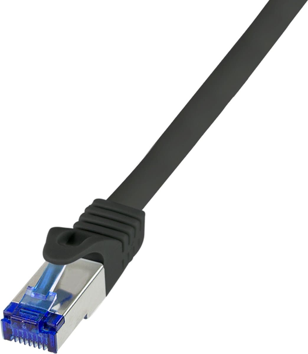 CAT6a sFTP kabel 1 meter Zwart