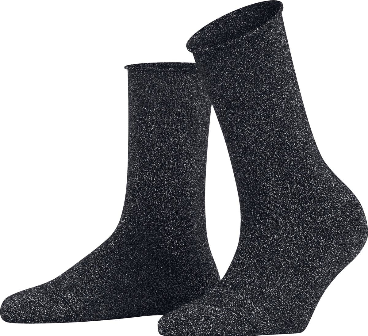 FALKE Shiny eenkleurig lyocell sokken dames blauw - maat 39-42