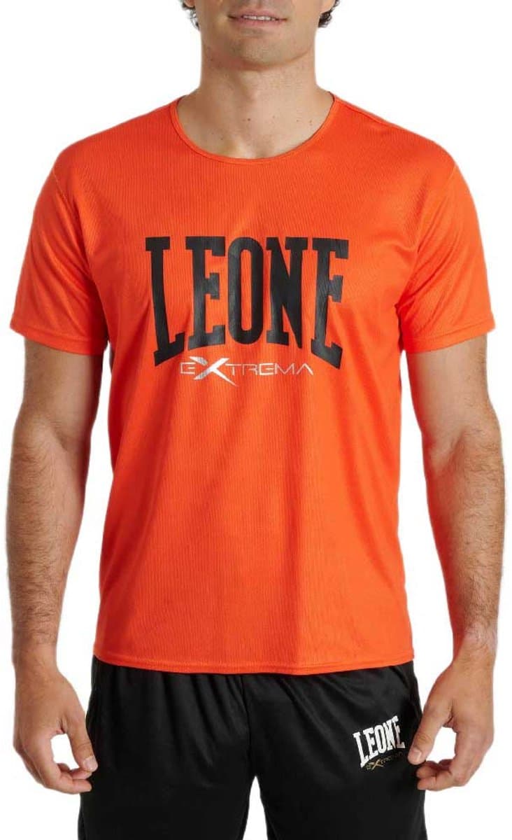 Leone1947 Logo T-shirt Met Korte Mouwen Oranje XL Man