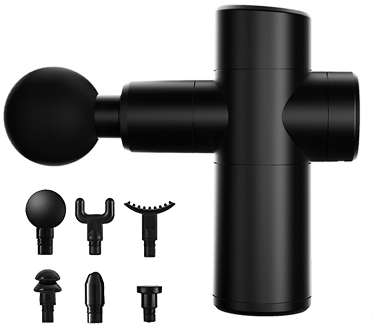 Gloovon® - Massage Gun - Premium Massage Apparaat - Massage gun professioneel - Inclusief Koffer en 6 Opzetstukken - Massage Pistool Mini - Zwart