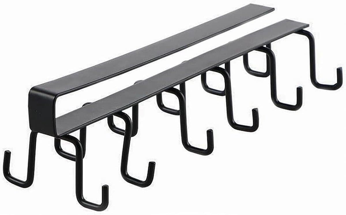 Cuhostki-1-Stuk-Kookhulp-Hanger-Zwart-Duurzaam-Installatie-Vrij