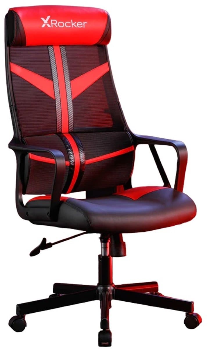 X-Rocker - Helix PC Gaming Mesh Stoel Rood