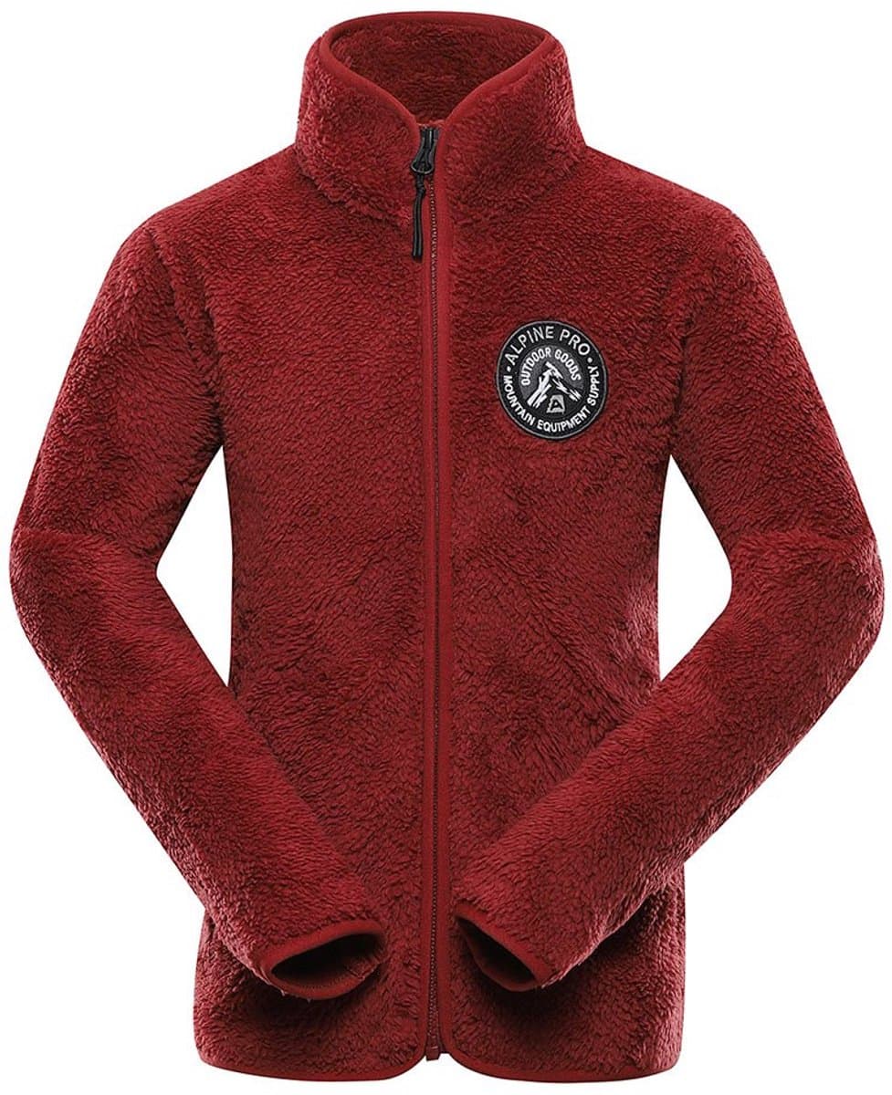 Alpine Pro Ferado Fleece Met Volledige Rits Rood 152-158 cm Meisjes