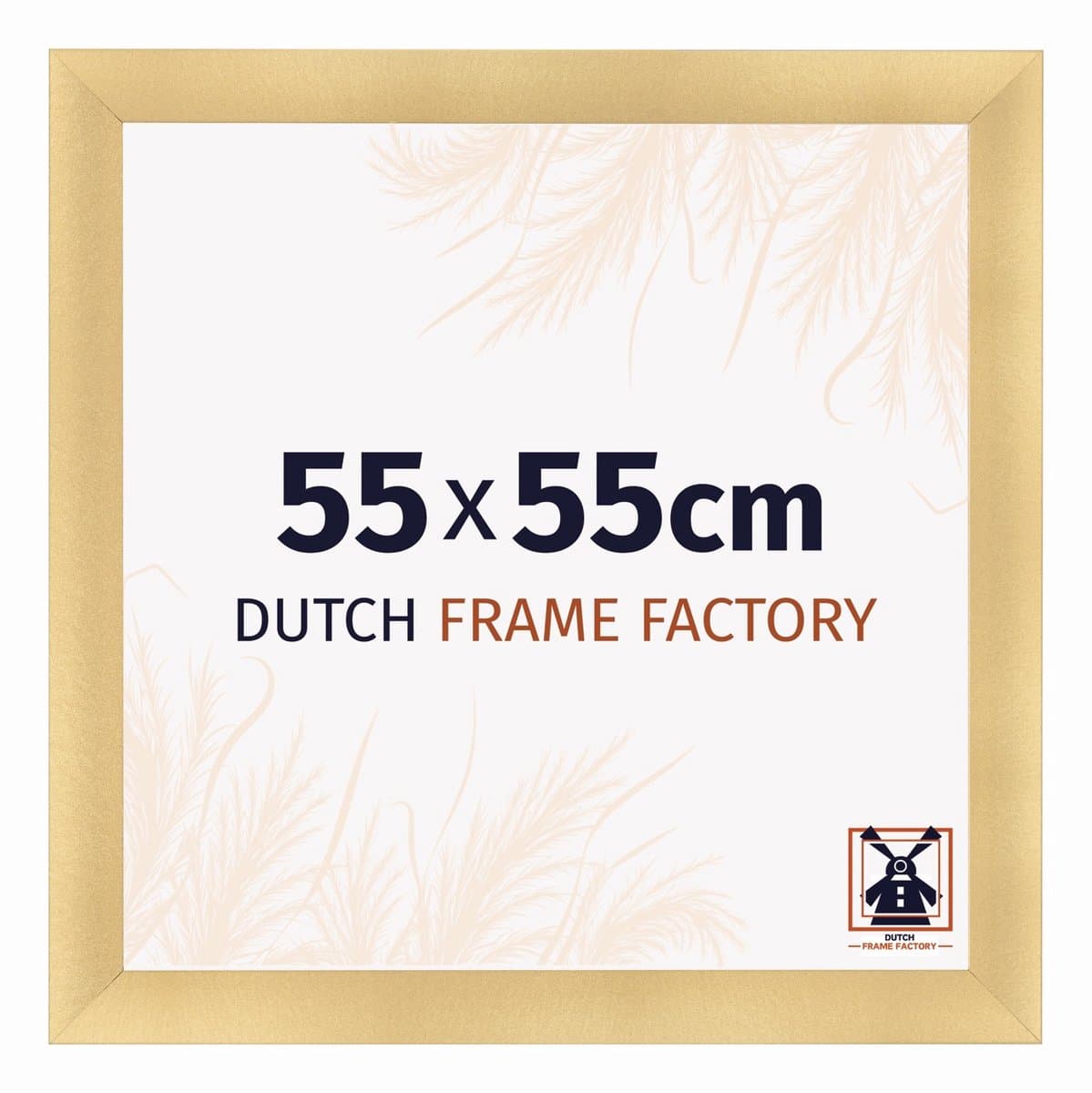 Fotolijst 55x55 cm - MDF - Goud Mat - Praag