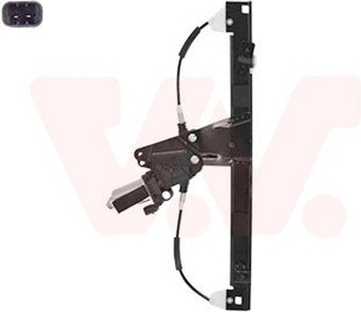 VanWezel 1636262 - Leve glace éléctrique avec moteur (pour véhicule 4-5 portes) avant droit pour Fiat Doblo jusque 2005