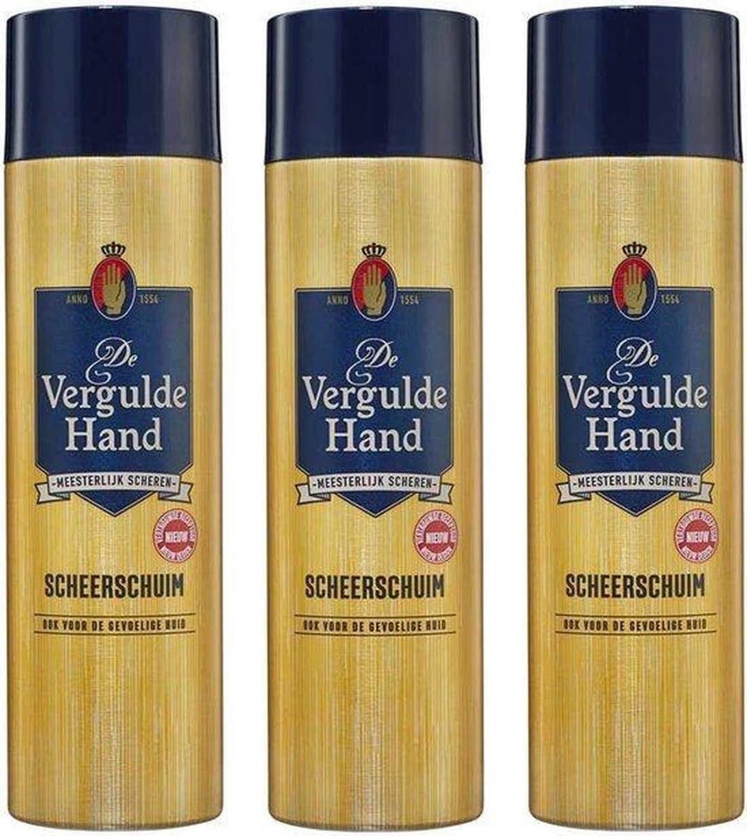 Vergulde Hand Scheerschuim - Voordeelverpakking 3 x 250 ML