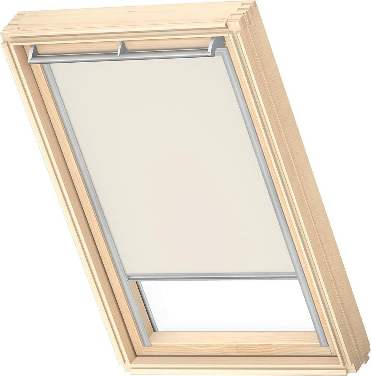 VELUX Origineel Verduisterend Rolgordijn (DKL), Zilveren Kozijn, PK04, Light Beige