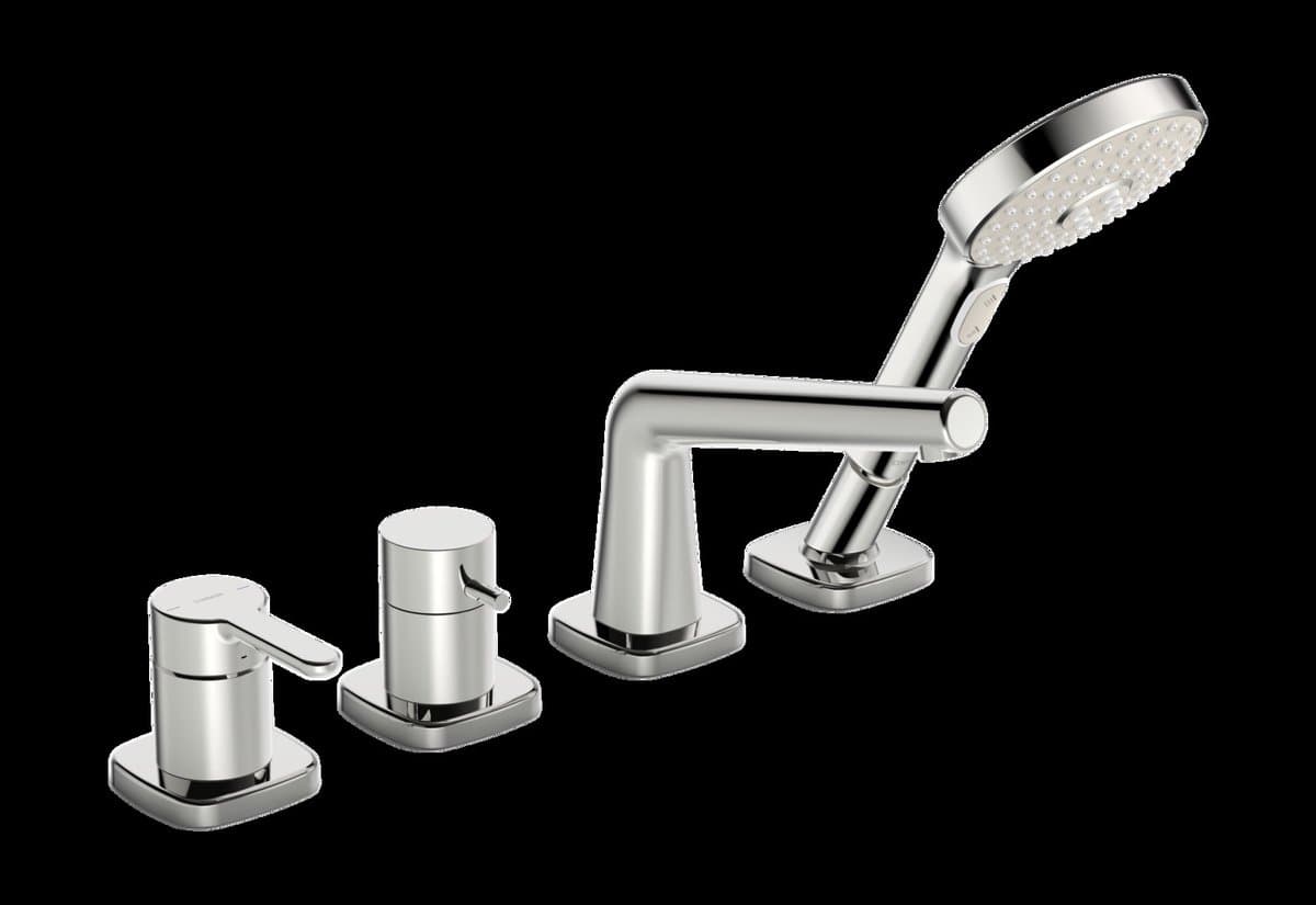 Hansa Designo - Badrandkraan, 4-gats, chroom 53122083