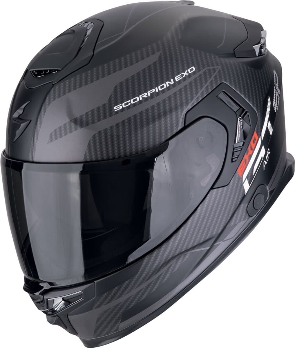 Scorpion EXO-GT SP Air Flex Matt Black Silver - Integraalhelm - Maat XL - Motorhelm - ECE 22-06 gekeurd