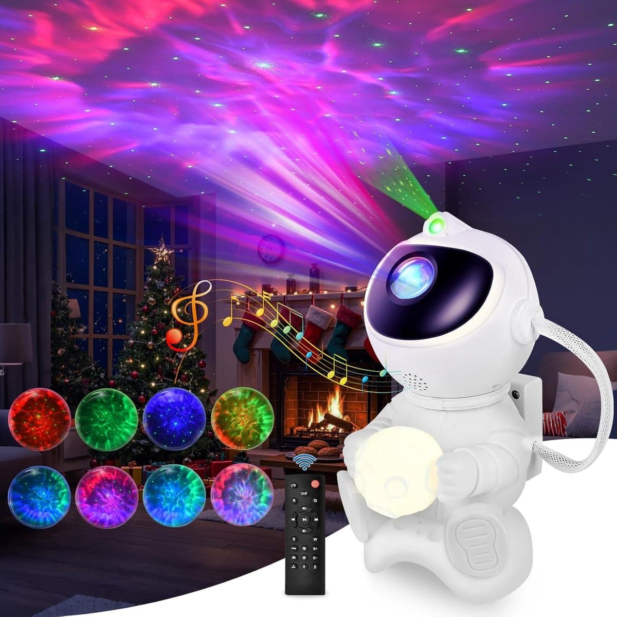 Sterrenhemelprojector met Bluetooth-luidspreker en afstandsbediening - LED nachtlamp voor kinderen en volwassenen